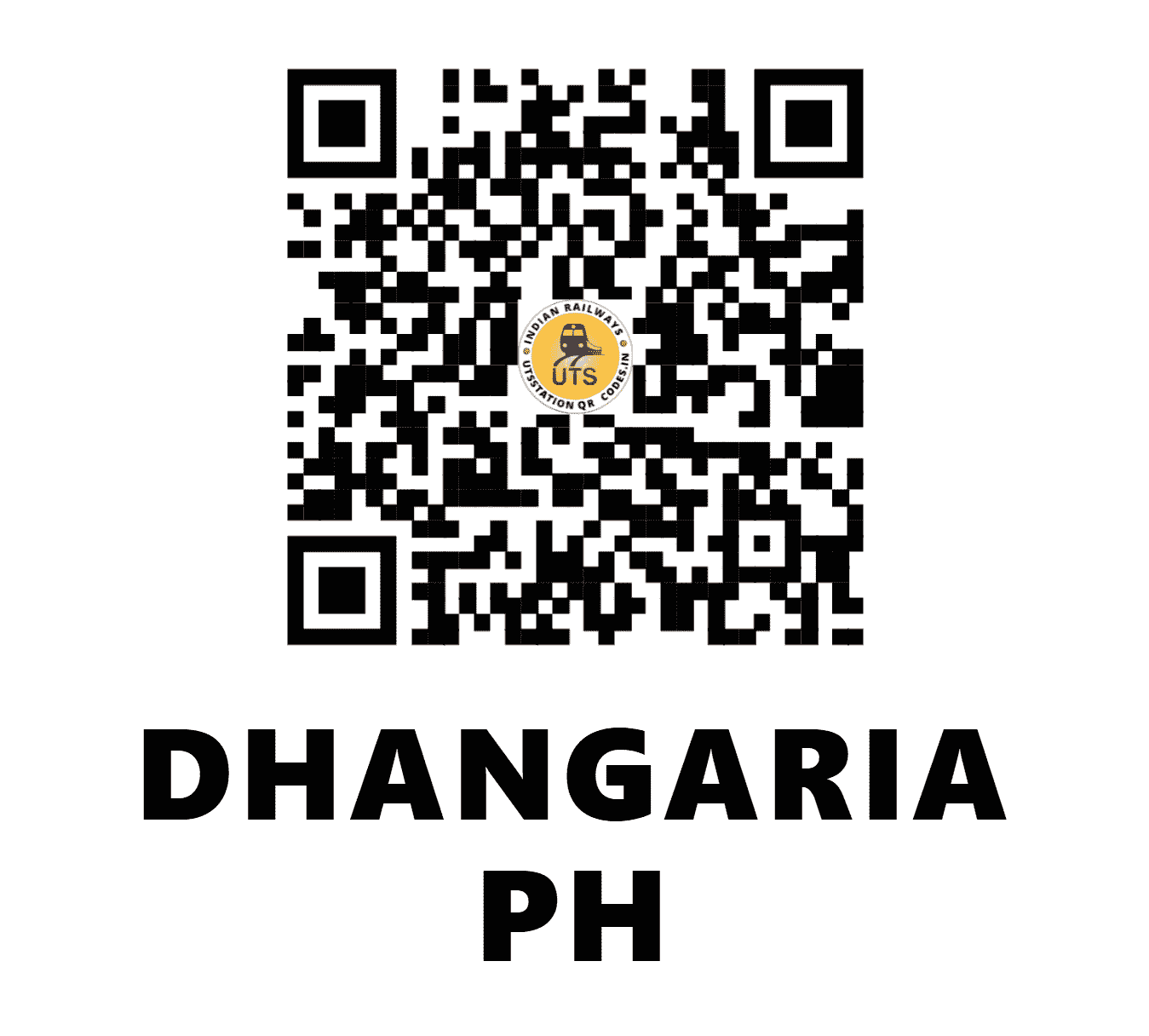 UTS QR Code for DHANGARIA PH - DGF - SE (WEST BENGAL)